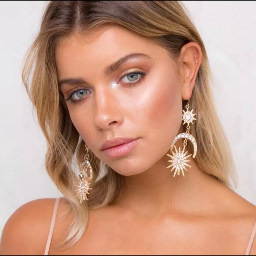 (NEW) Sun, Moon, & Stars Celestial Earrings